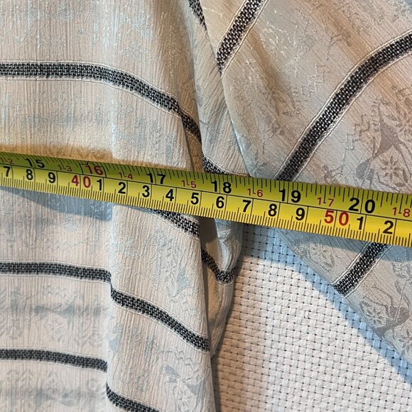 VTG 80s Images by Krizia Blouse Size 8 Italian Design Jacquard Stripe Puff Sleev - Picture 5 of 9